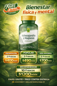 PROMOCION ASHWAGANDHA Y MAGNECIO