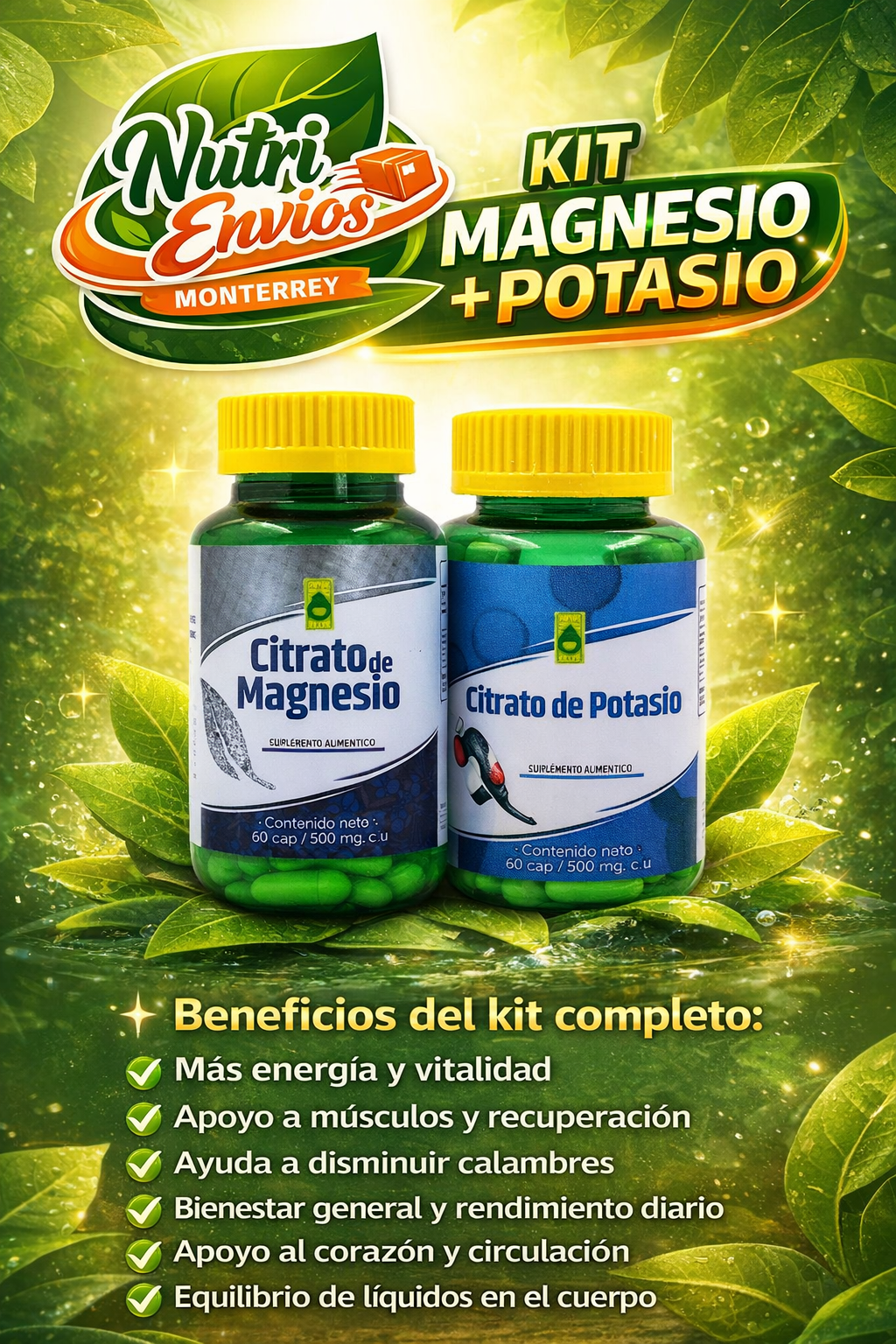 MAGNESIO + POTASIO JUNTOS