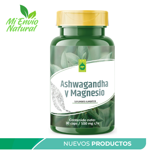 ASHWAGANDHA Y MAGENSIO 60 CAPS 500MG C/U